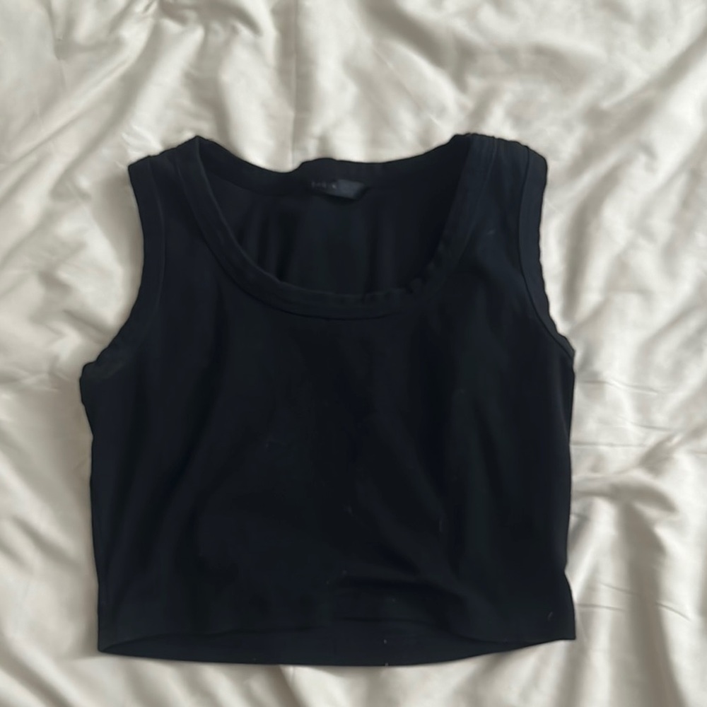 Black tank top
